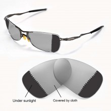 Walleva Transition​/Photochro​mic Polarized Replacement Lenses for Oakley Crosshair 1.0 (2005-2006 version) Sunglasses